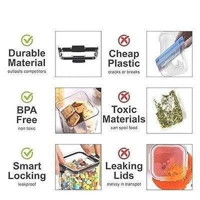 Air Tight Containers For Kitchen Storage Set(Pack of 4)